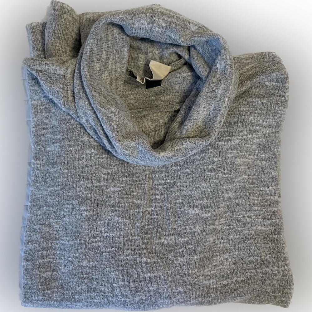 Universal Thread Thin Cowl Neck Sweater with Exposed Hem